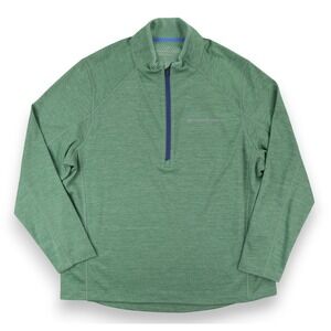 Vineyard Vines Sankaty Half Zip Pullover Mens XL Green Performance Golf Casual